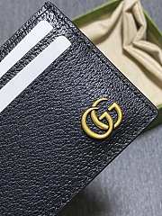 Gucci GG Marmont Card Case In Black Leather Size 10 x 7 cm - 5
