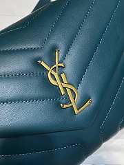 YSL Saint Laurent Lou Lou Small Chain Bag Blue Size 25 × 17 × 9 cm - 4