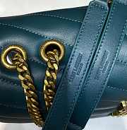YSL Saint Laurent Lou Lou Chain Bag Blue Size 31 x 22 x 10 cm - 3