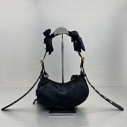Balenciagale Cagole XS Velvet Bow Shoulder Bag Black Size 26 x 16 x 9.9 cm - 5