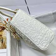 Dior Small Lady Dior Abc Bag Ornamental Motif Size 20 x 17 x 8 cm - 2
