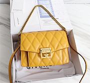 Givenchy Quilted Leather Crossbody Bag Yellow Size 21.5 x 7 x 14 cm - 1
