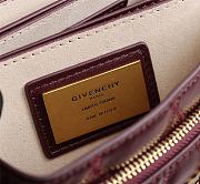 Givenchy Quilted Leather Crossbody Bag Red Wine Size 21.5 x 7 x 14 cm - 3
