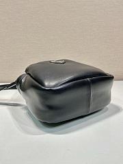 Prada Small Soft Padded Tote Bag 1BA359 Black Size 18 x 15.5 x 10 cm - 3