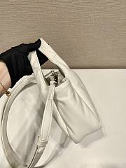 Prada Small Soft Padded Tote Bag 1BA359 White Size 18 x 15.5 x 10 cm - 6