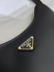 Prada Leather Shoulder Bag 1BC194 Black Size 22.5 x 18.5 x 6.5 cm - 6
