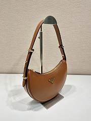 Prada Leather Shoulder Bag 1BC194 Brown Size 22.5 x 18.5 x 6.5 cm - 5