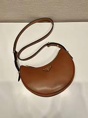 Prada Leather Shoulder Bag 1BC194 Brown Size 22.5 x 18.5 x 6.5 cm - 3