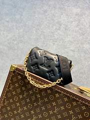 Louis Vuitton LV M81398 Wallet On Strap Bubblegram Black Size 20 x 12 x 6 cm - 2