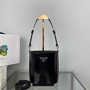 Prada Bucket Bag 1BE059 Black Size 17 x 18 x 10.5 cm - 1
