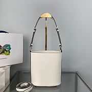 Prada Bucket Bag 1BE059 White Size 17 x 18 x 10.5 cm - 2