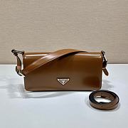 Prada Clamshell Shoulder Bag 1BD323 Brown Size 26 x 12 x 4.8 cm - 4