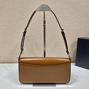 Prada Clamshell Shoulder Bag 1BD323 Brown Size 26 x 12 x 4.8 cm - 3