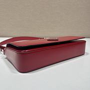 Prada Clamshell Shoulder Bag 1BD323 Red Size 26 x 12 x 4.8 cm - 6