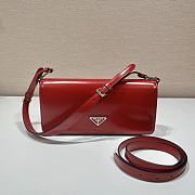 Prada Clamshell Shoulder Bag 1BD323 Red Size 26 x 12 x 4.8 cm - 4
