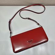 Prada Clamshell Shoulder Bag 1BD323 Red Size 26 x 12 x 4.8 cm - 5