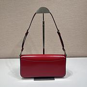 Prada Clamshell Shoulder Bag 1BD323 Red Size 26 x 12 x 4.8 cm - 2