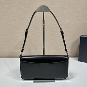 Prada Clamshell Shoulder Bag 1BD323 Black Size 26 x 12 x 4.8 cm - 3