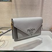 Prada Borsa A Tracolla Logo Grey Size 20 x 12 x 4 cm - 5