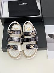 Chanel Sandals Hemp Rope Sole Sheepskin White - 2