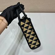 PRADA MICRO Symbole Jacquard Fabric Handbag Size 19-6-17 cm - 6