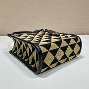 PRADA MICRO Symbole Jacquard Fabric Handbag Size 19-6-17 cm - 4