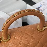 Chanel Coco Caviar Caramel Bag Size 23 cm - 6