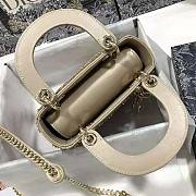 Dior Mini Lady Bag Metallic Cannage Calfskin Size 17 cm - 6