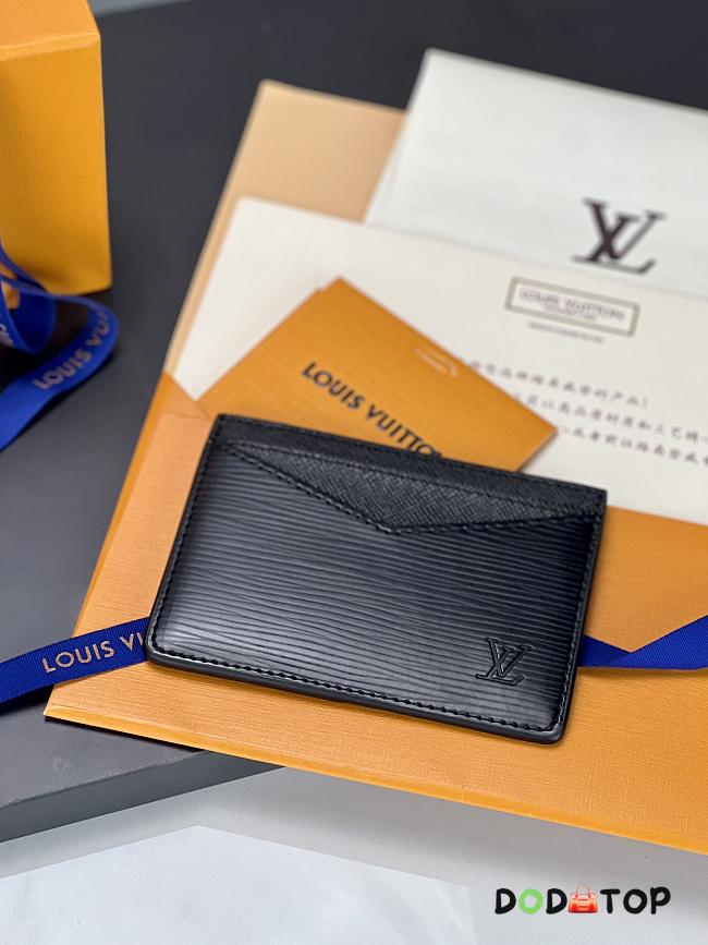 Louis Vuitton LV Card Wallet Black Size 17 x 7 x 0.06 cm - 1