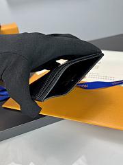 Louis Vuitton LV Card Wallet Black Size 17 x 7 x 0.06 cm - 5