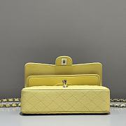 Chanel Flap Bag Caviar Silver Yellow Size 25 cm - 6
