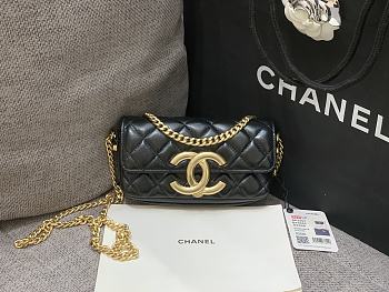 Chanel Vintage Baguette Bag Black Size 17.5 x 10 x 6 cm