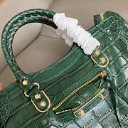 Balenciaga Crocodile Motorcycle Bag Dark Green Size 30 x 20 x 10 cm - 2