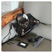 Balenciaga Crocodile Motorcycle Bag Black Size 30 x 20 x 10 cm - 2