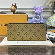 Louis Vuitton LV Monogram Reverse Canvas Wallet Size 19 x 10 x 2 cm - 1