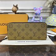 Louis Vuitton LV Monogram Reverse Canvas Wallet Size 19 x 10 x 2 cm - 5