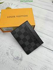 Louis Vuitton Card Holder Wallet Black Size 17 x 7 x 0.06 cm - 6