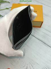 Louis Vuitton Card Holder Wallet Black Size 17 x 7 x 0.06 cm - 3