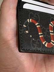 Gucci GG Print Snake Card Holder Size 10 x 7 cm - 4
