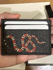 Gucci GG Print Snake Card Holder Size 10 x 7 cm - 2