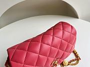 Chanel Gold Coin Underarm Bag Red AS3378 Size 15 x 20 x 9 cm  - 6