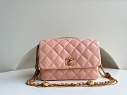 Chanel Gold Coin Underarm Bag Pink AS3378 Size 15 x 20 x 9 cm  - 1