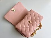 Chanel Gold Coin Underarm Bag Pink AS3378 Size 15 x 20 x 9 cm  - 6