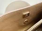 Chanel Gold Coin Underarm Bag Pink AS3378 Size 15 x 20 x 9 cm  - 4