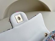Chanel Mini Flap Bag Multicolor Tweed Size 20 cm - 6