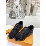 Louis Vuitton Men Black Crystals Trainer Sneaker - 3