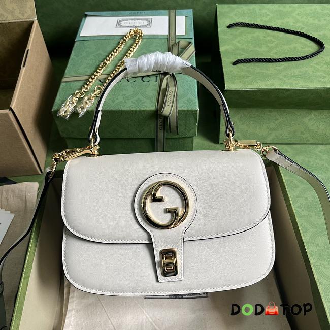 Gucci Blondie Top-Handle Bag White Size 23 x 15 x 11 cm - 1