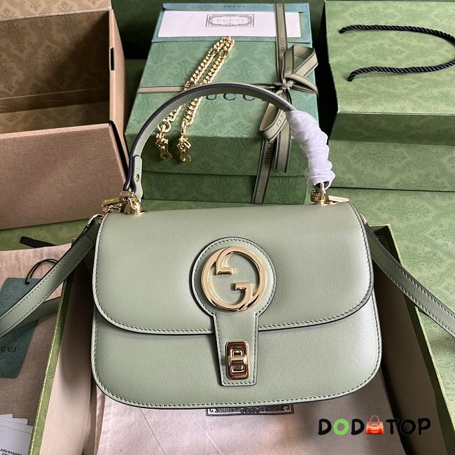 Gucci Blondie Top-Handle Bag Green Size 23 x 15 x 11 cm - 1