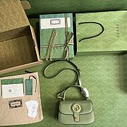 Gucci Blondie Top-Handle Bag Green Size 23 x 15 x 11 cm - 4