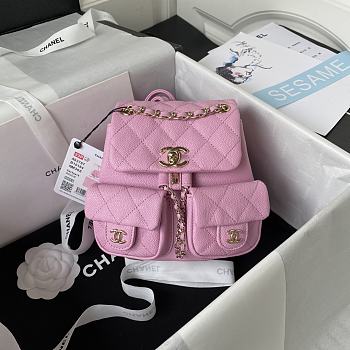 Chanel Small Backpack Pink Size 17.5 x 16.5 x 10 cm